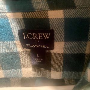 NEW JCrew men’s plaid flannel shirt Large Slim, never worn, excellent condition